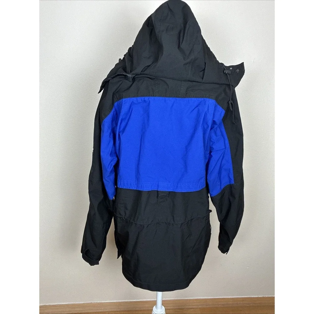 Alpine Design‎ Jacket Gore-Tex Rain Ski Snowboard Hooded Black/Blue Mens Size M